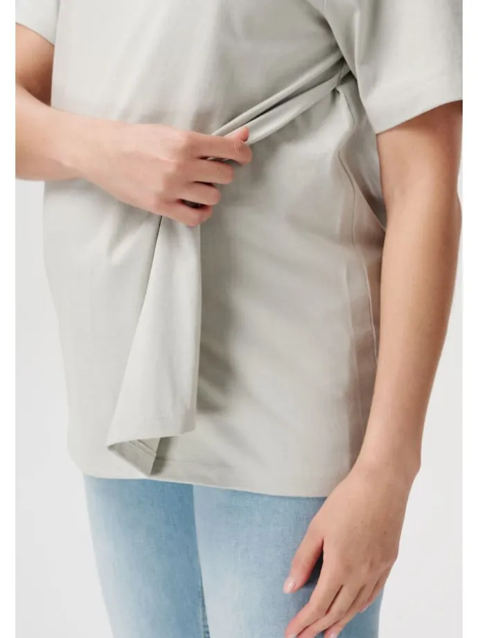 Still T-Shirt Ifke in Pigeon
