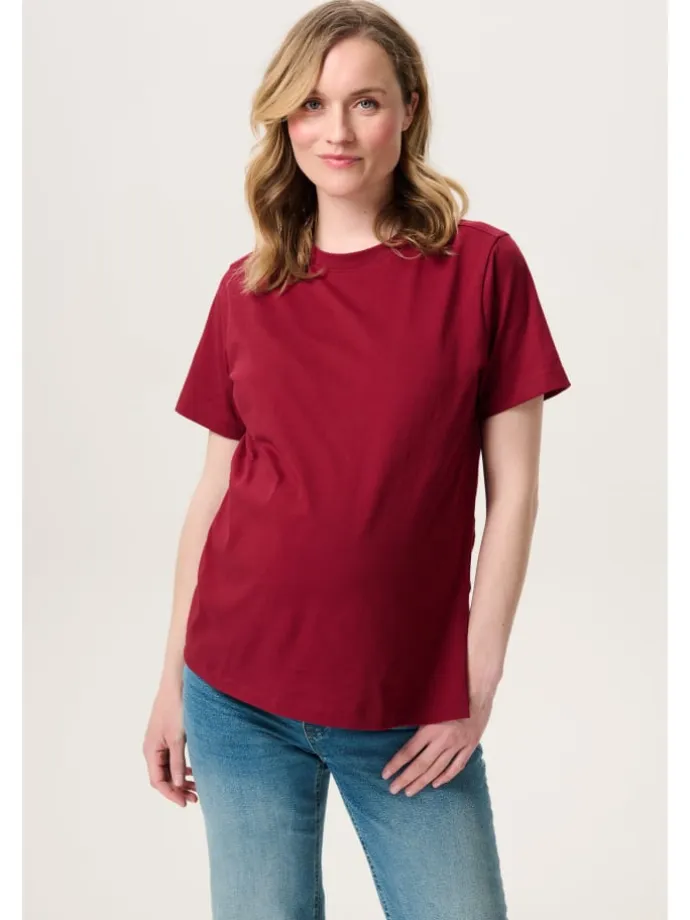 Still T-Shirt Ifke in Tibetan Red