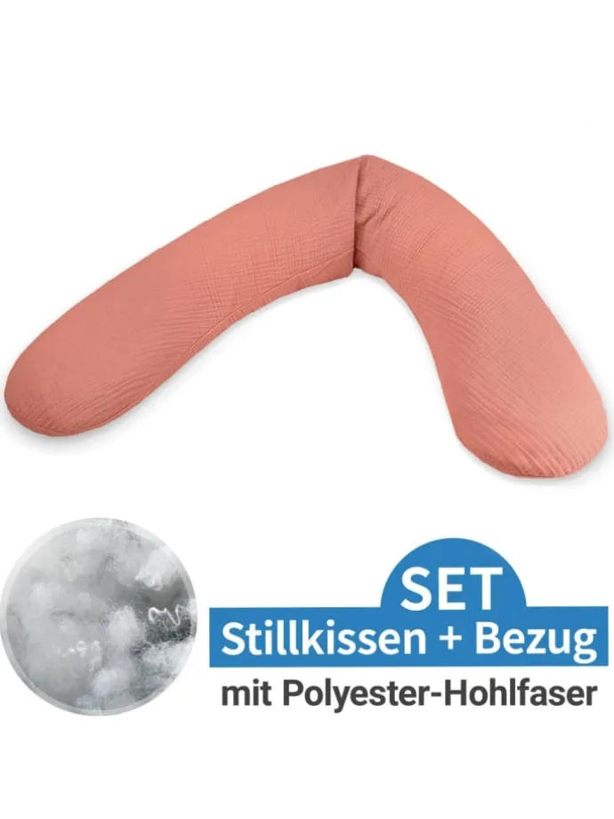 Stillkissen Das Original mit Polyesterhohlfaser-Füllung in orange,rosa