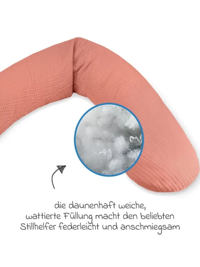 Stillkissen Das Original mit Polyesterhohlfaser-Füllung in orange,rosa