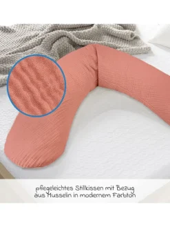 Stillkissen Das Original mit Polyesterhohlfaser-Füllung in orange,rosa