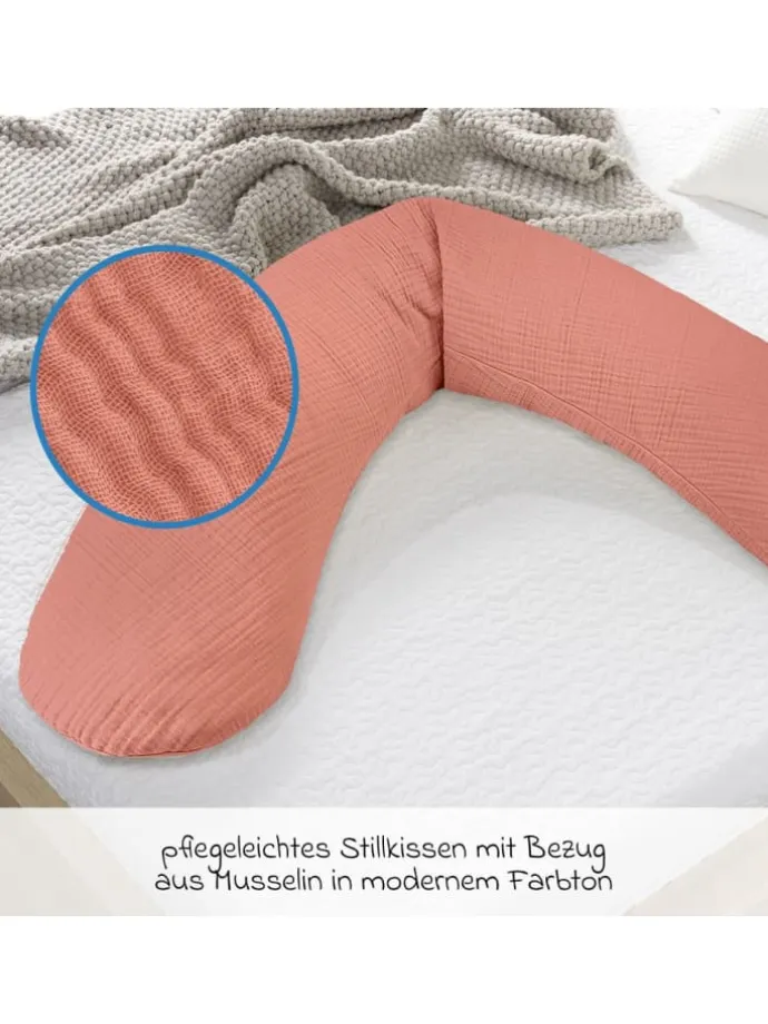 Stillkissen Das Original mit Polyesterhohlfaser-Füllung in orange,rosa