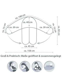 Stillkissen Das Original mit Polyesterhohlfaser-Füllung in orange,rosa