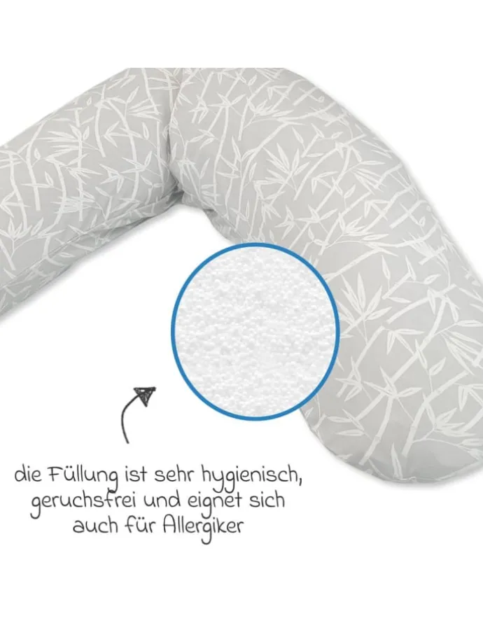 Stillkissen Das Original mit Mikroperlen-Füllung in grau