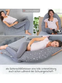 Stillkissen Das Original mit Mikroperlen-Füllung in grau