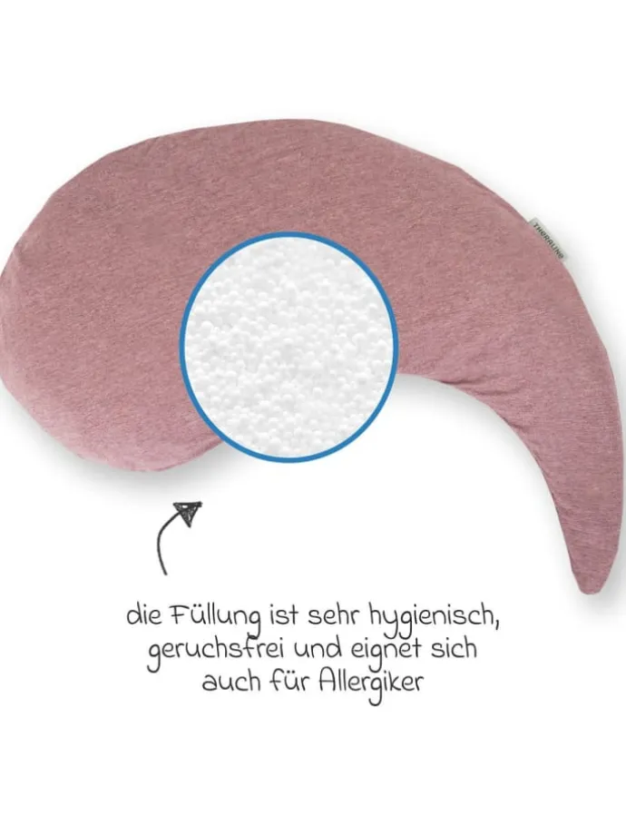 Stillkissen Das Yinnie mit feiner Perlen-Füllung in rosa