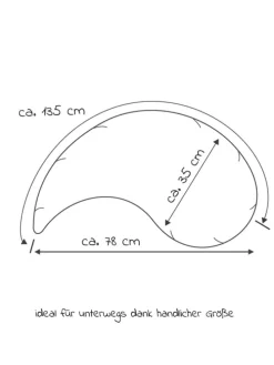 Stillkissen Das Yinnie mit feiner Perlen-Füllung in rosa