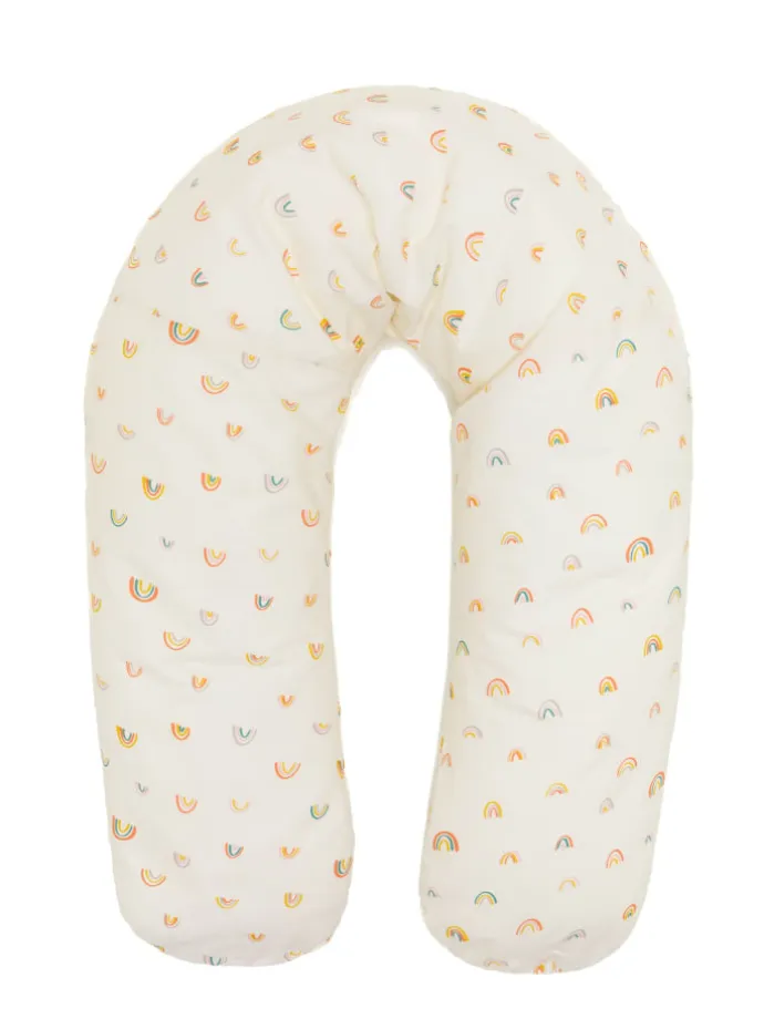Stillkissen EPS Mikroperlen 190 cm Exklusiv in Rainbows Beige