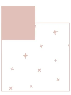 Stillkissen Relax Bezug  „Stars" in Rosa