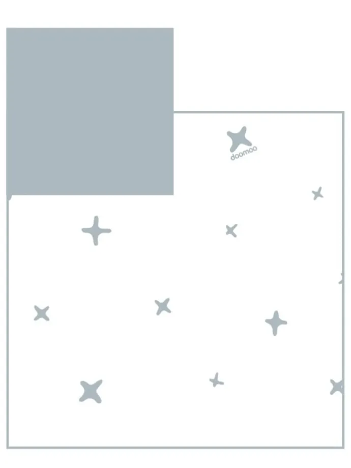 Stillkissen Relax Bezug „Stars" in Grau-Blau