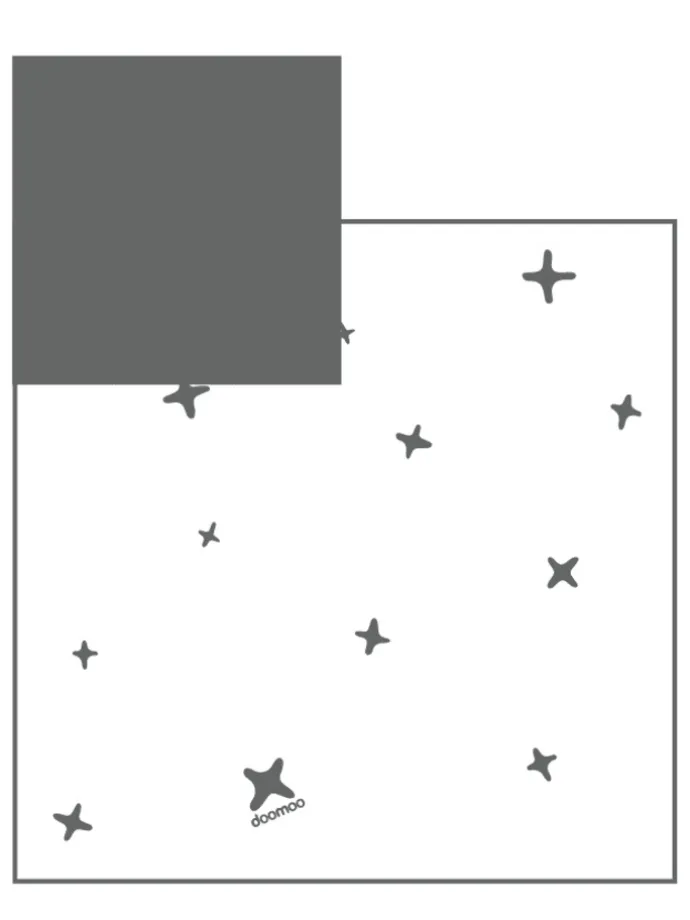 Stillkissen Relax Bezug „Stars" in Anthrazit