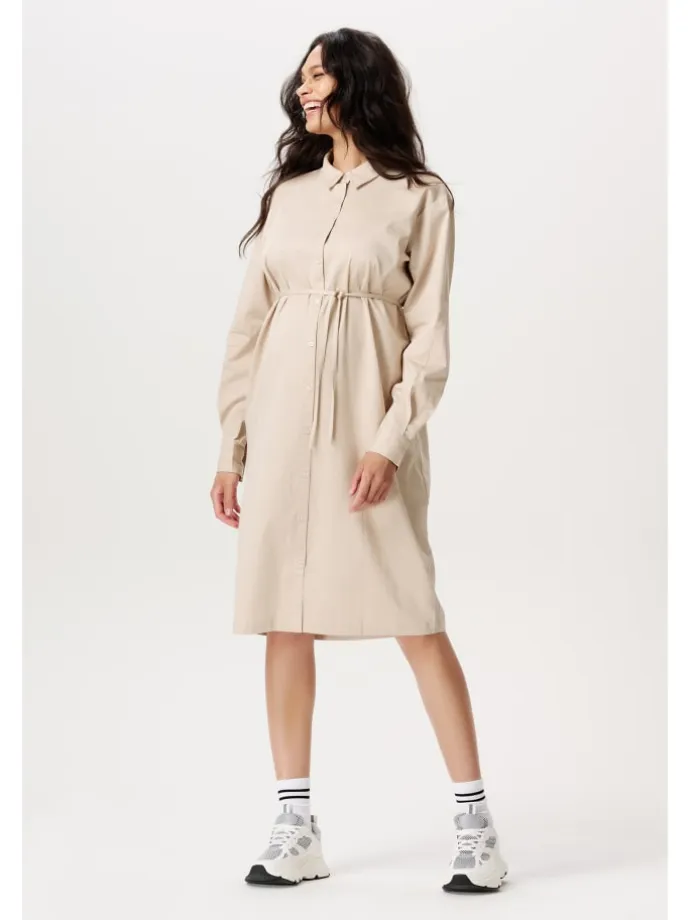 Still-Kleid Akaya in Light Sand