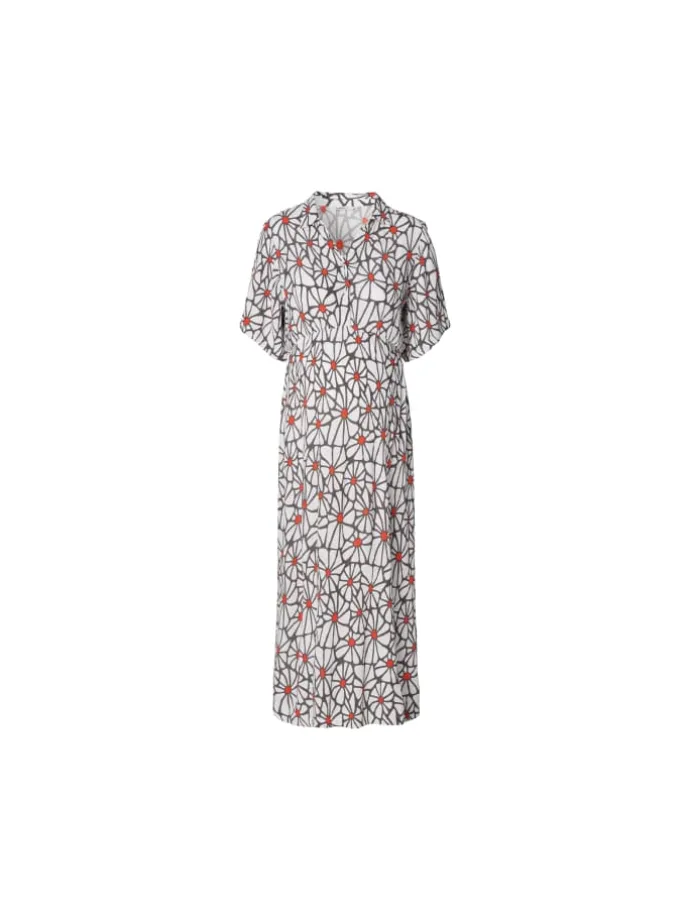 Still-Kleid All Over Print in Three Color Flower