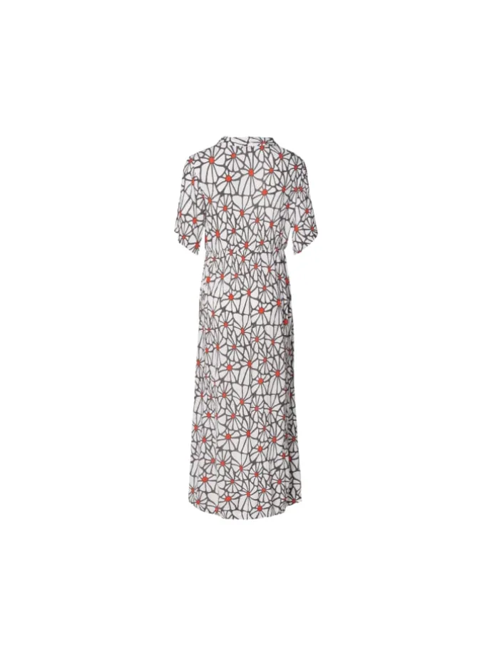 Still-Kleid All Over Print in Three Color Flower