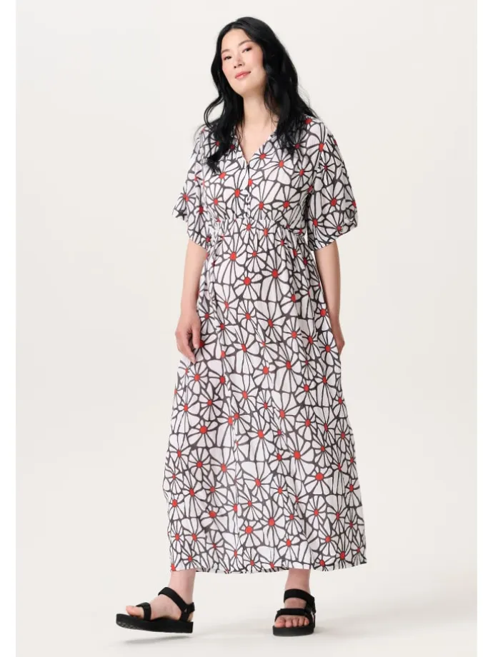 Still-Kleid All Over Print in Three Color Flower