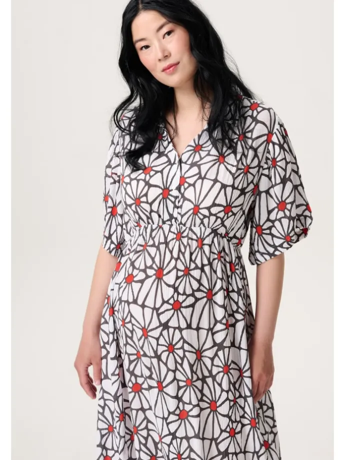Still-Kleid All Over Print in Three Color Flower