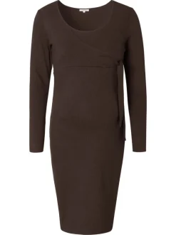 Still-Kleid Asa in Coffee Bean