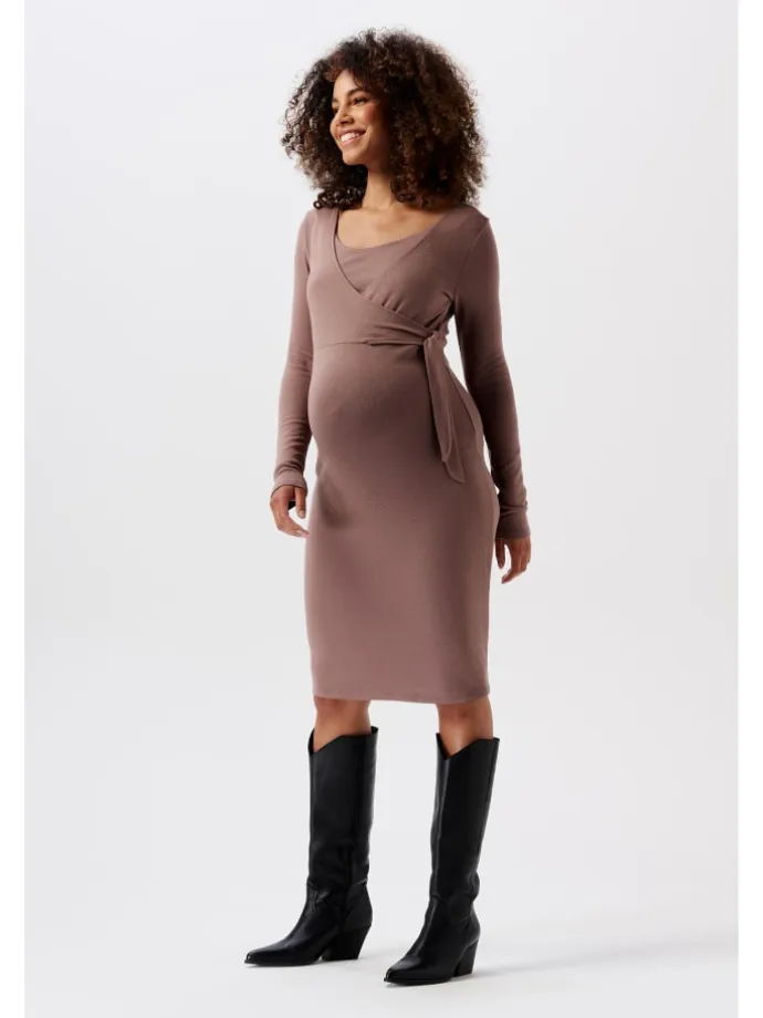 Still-Kleid Asa in Deep Taupe