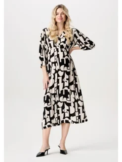 Still-Kleid Lieksa in Monochrome All Over Print