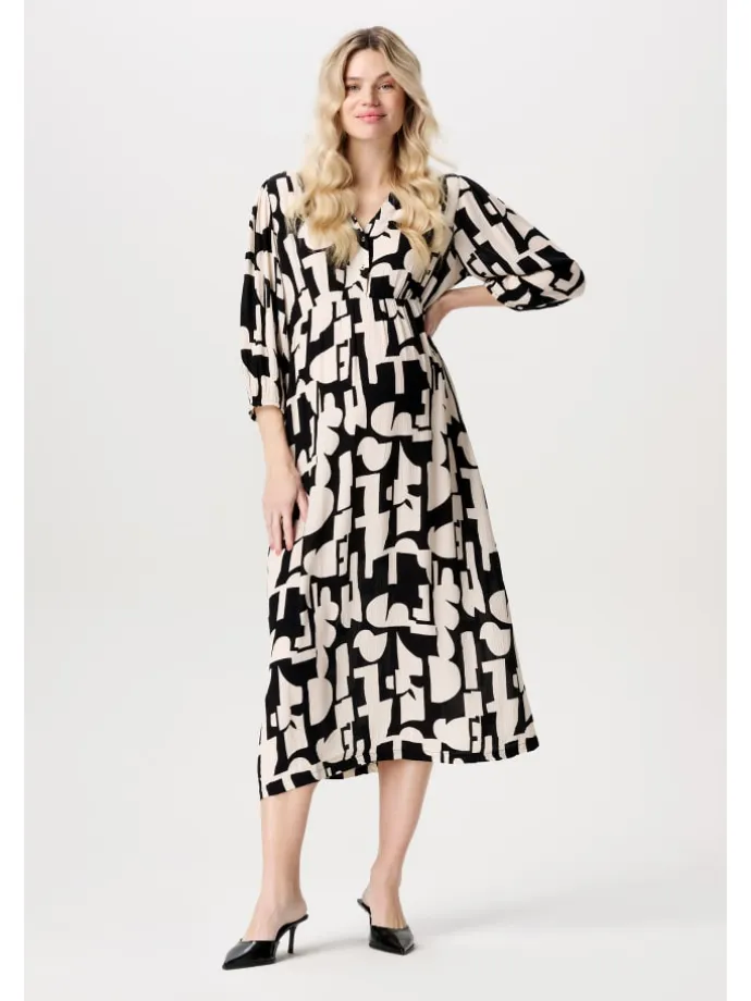 Still-Kleid Lieksa in Monochrome All Over Print