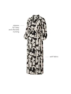 Still-Kleid Lieksa in Monochrome All Over Print