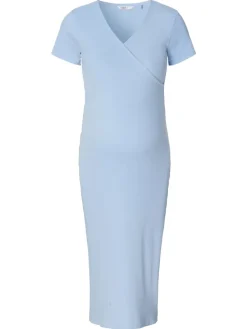 Still-Kleid Soiree in Light Sky