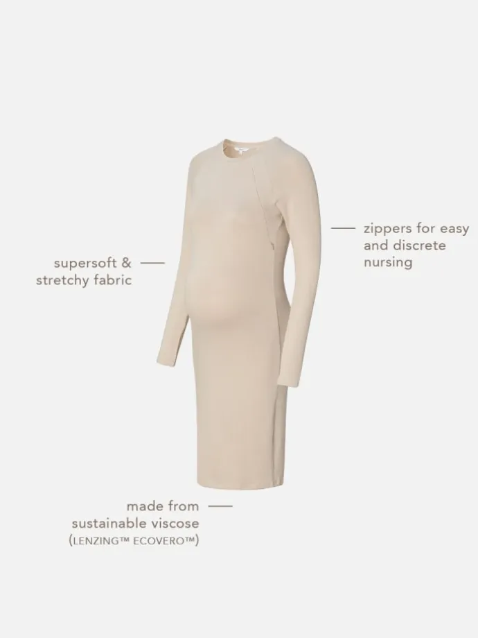 Still-Kleid Zane in Light Sand
