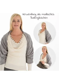 Stillschal / Stilltuch / Sichtschutz beim in grau
