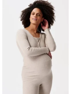 Still-Schlaftop Amala in Taupe Melange