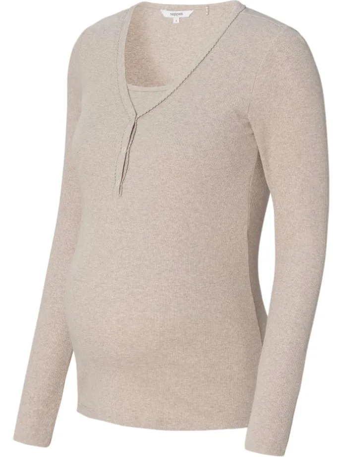 Still-Schlaftop Amala in Taupe Melange