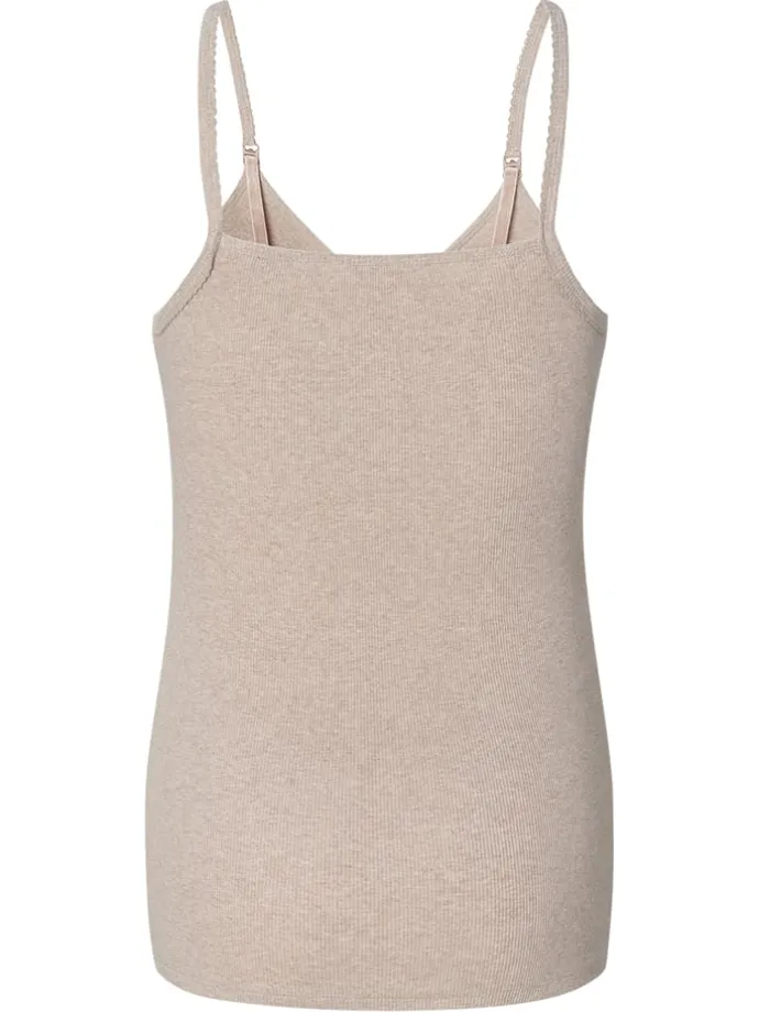 Still-Schlaftop Maja in Taupe Melange