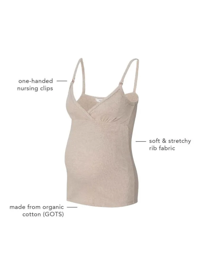Still-Schlaftop Maja in Taupe Melange