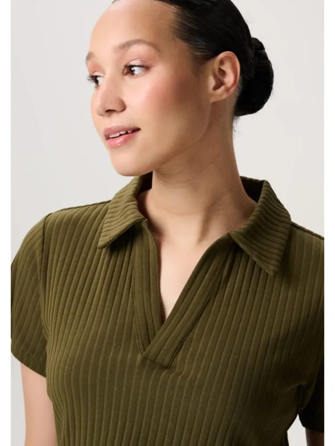 Still-Shirt Aalborg in Dark Olive