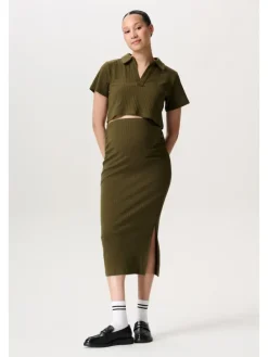 Still-Shirt Aalborg in Dark Olive