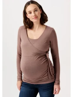 Still-Shirt Elin in Deep Taupe