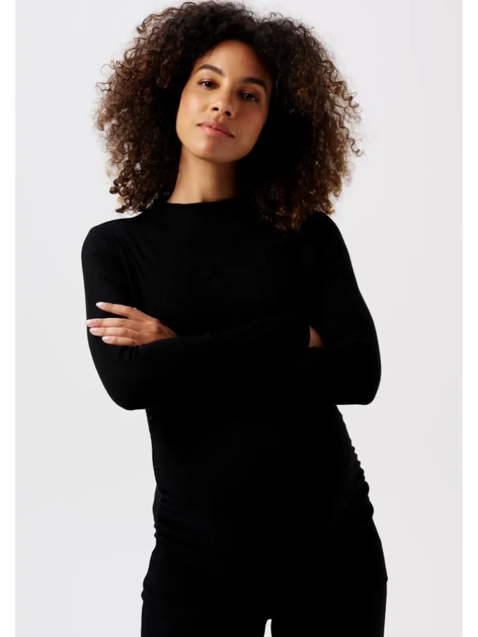 Still-Shirt Rosa in Black