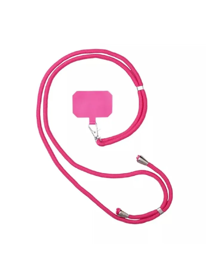 Stilvoller Riemen für Telefon und Schlüssel Dunkel Pink in Pink