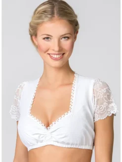 Stockerpoint Dirndlbluse Meline in weiss