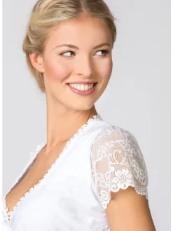 Stockerpoint Dirndlbluse Meline in weiss
