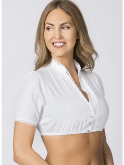 Stockerpoint Dirndlbluse Dorette in weiss