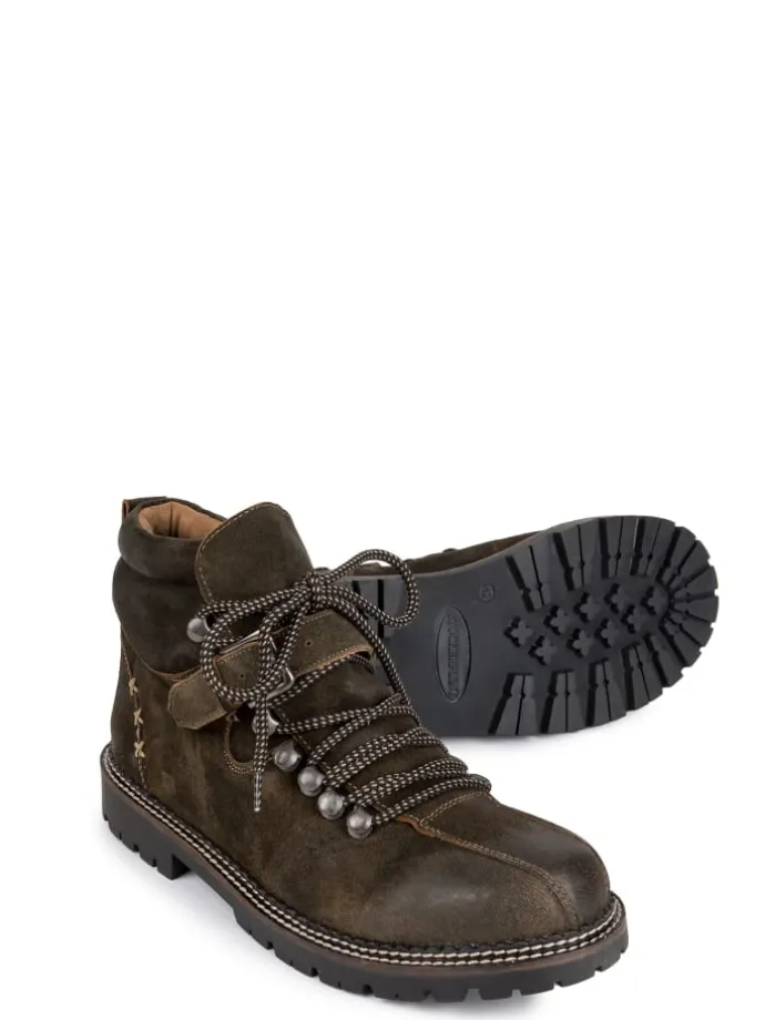 Stockerpoint Trachtenstiefel Tiago in dunkelbraun gespeckt