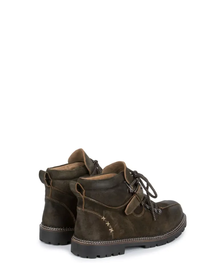 Stockerpoint Trachtenstiefel Tiago in dunkelbraun gespeckt