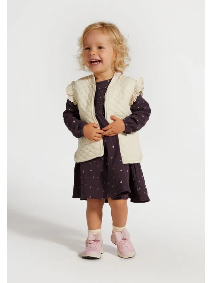 Stoffkleid in violett