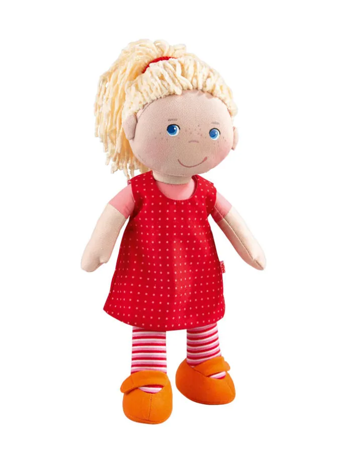 Stoffpuppe Puppe Annelie in mehrfarbig