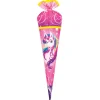 Stoffschultüte Stoffwunder Einhornportrait 70 cm mit Rohling in Rosa