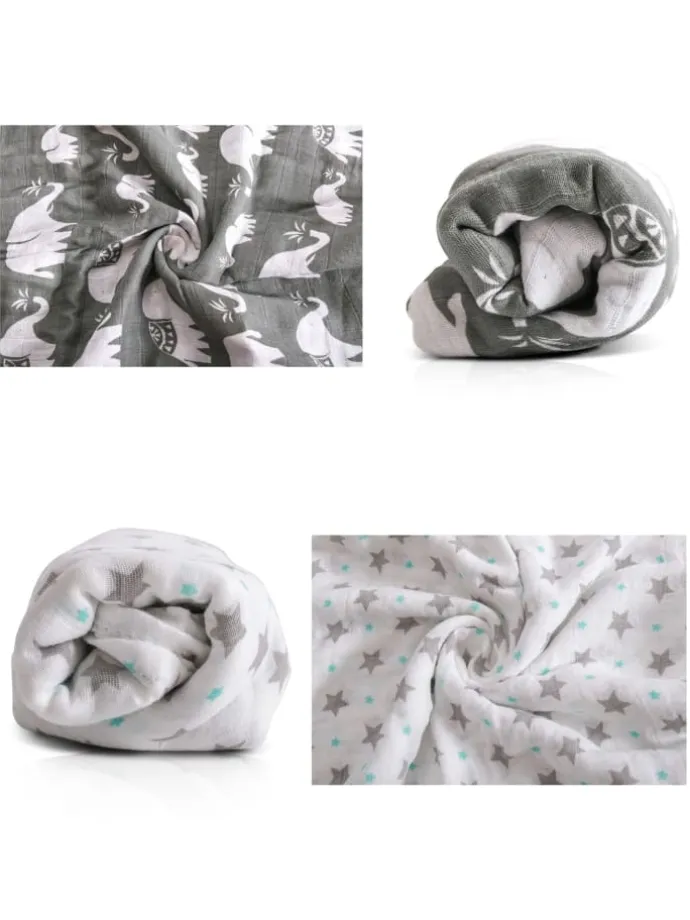 Stoffwindel Set Aimy 120x110cm in grau