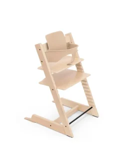 Stokke® Tripp Trapp Hochstuhl Natural inkl. Babyset in Braun ab 0 Monate