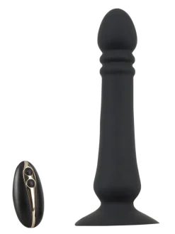Stoßvibrator Anal thruster in schwarz