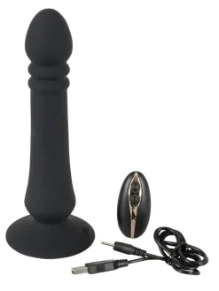 Stoßvibrator Anal thruster in schwarz