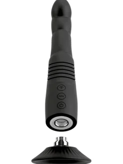 Stoßvibrator G and P-Spot Thrusting Vibrator in schwarz